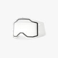 100% (Spares) Lens + Mud Flap/Strip - FORECAST - Accuri-2/Racecraft-2/Strata-2 - Dual/Enduro Clear Bumps