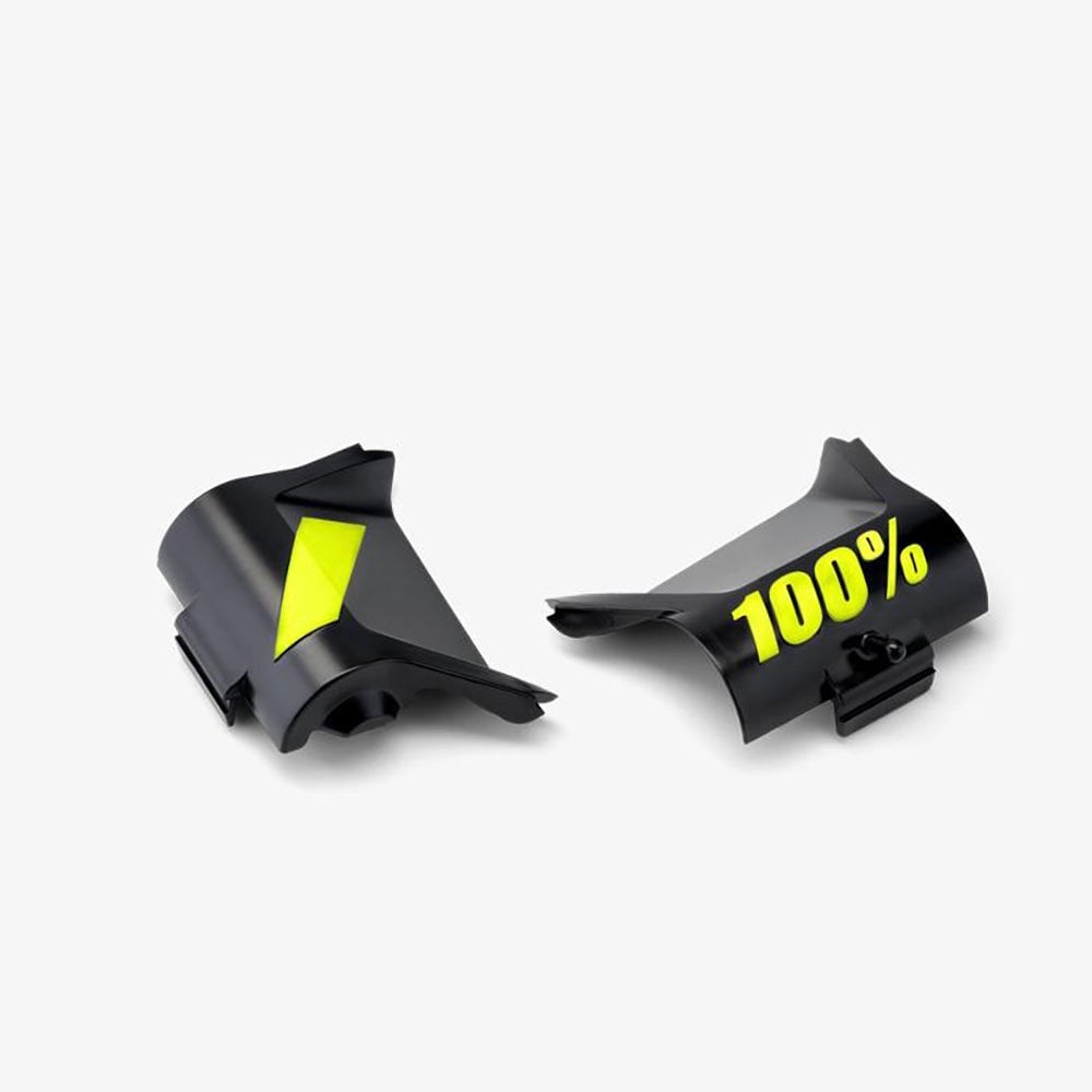 100% (Spares) FORECAST - Canister Cover/Doors Kit (Black/Fluo Yellow)
