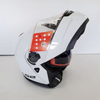 LS2 Motorcycle Flip Up Helmet - FF908 Strobe II (Gloss White)
