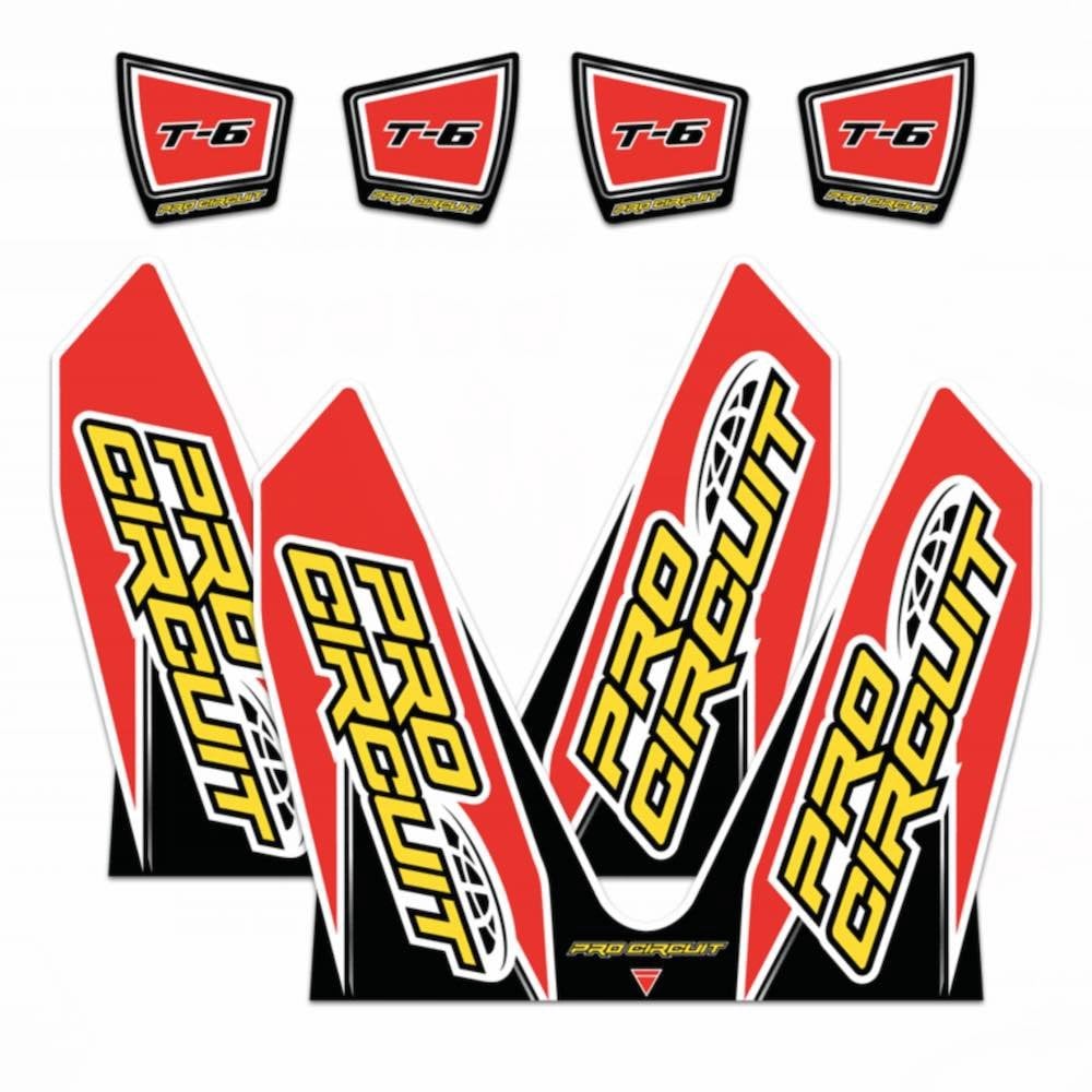 Pro Circuit - Heatproof Sticker - End Cap - T-6  - CRF250 14-21, CRF450 13-20