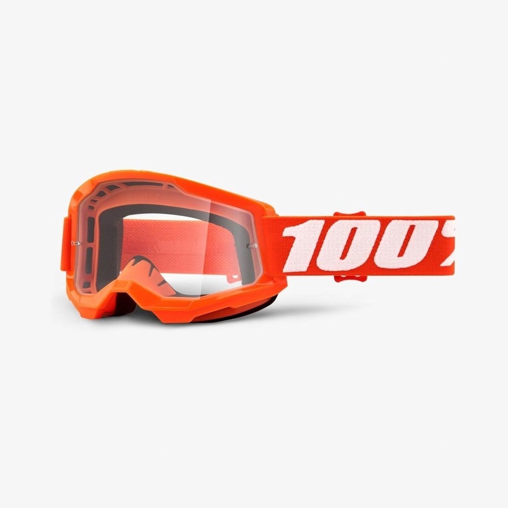 100% MX | MTB Youth Goggles - Strata-2 (FLUO ORANGE)