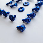 Zeta - Full Plastics Fastener Kit - YZ125/250 08-21 (Blue)