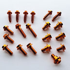 Zeta - Full Plastics Fastener Kit - KTM SX/SXF 125-450 19-22, XC/XCF 125-450 19-22 (Orange)