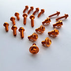 Zeta - Full Plastics Fastener Kit - KTM SX/SXF 125-450 19-22, XC/XCF 125-450 19-22 (Orange)