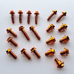 Zeta - Full Plastics Fastener Kit - KTM SX/SXF 125-450 19-22, XC/XCF 125-450 19-22 (Orange)