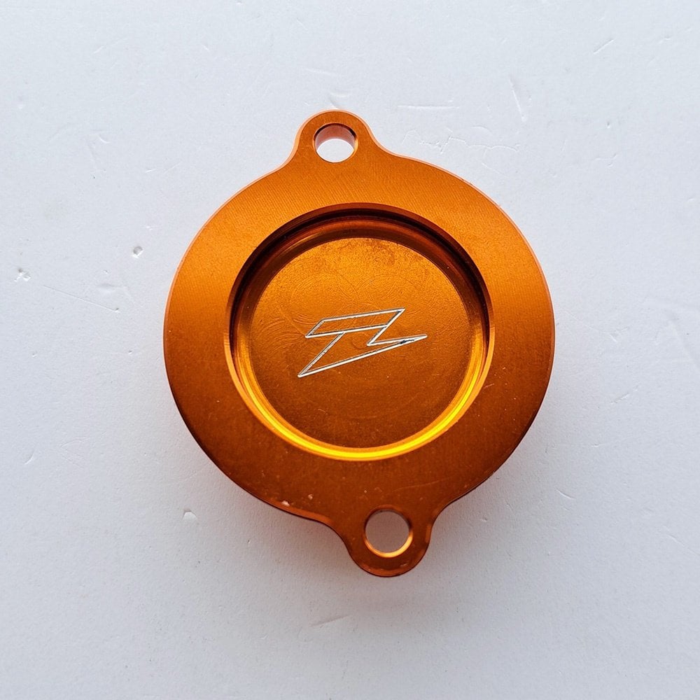 Zeta - Oil Filter Cover - KTM SXF450 13-15, EXCF450/500 12-16 (Orange)