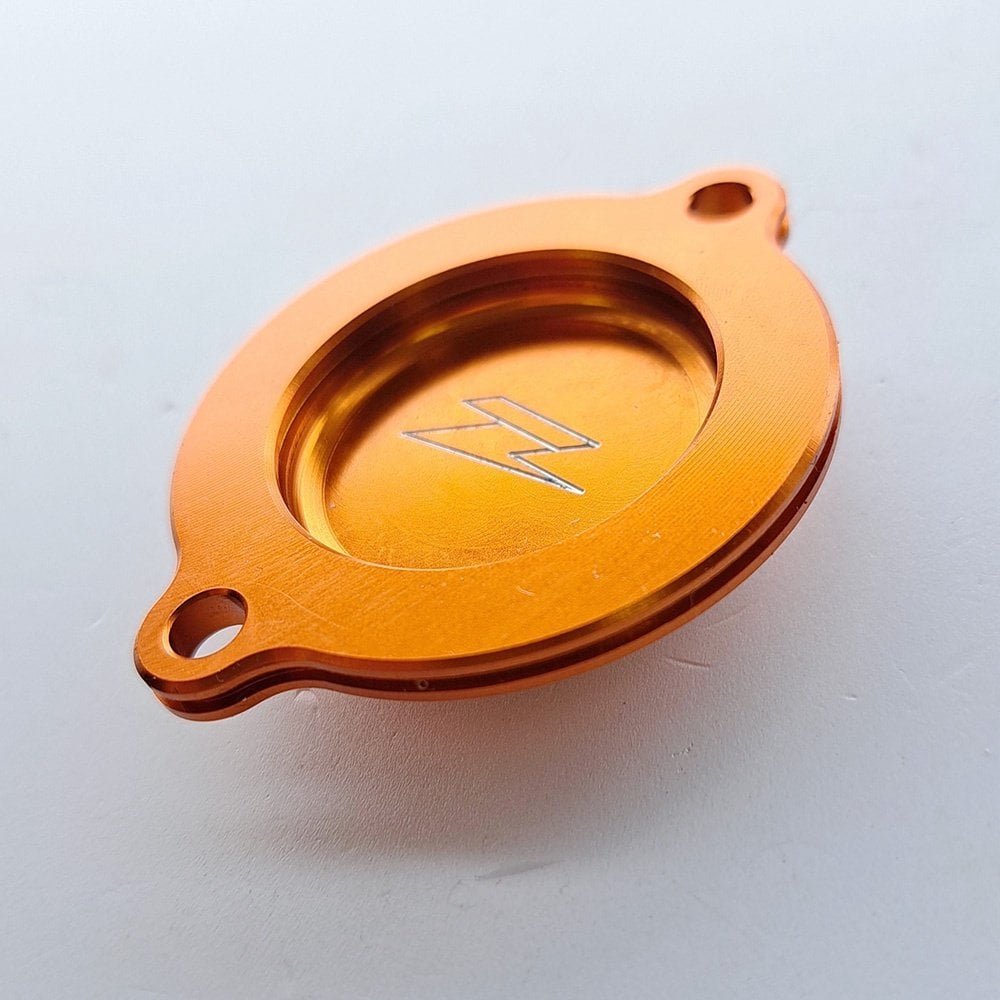 Zeta - Oil Filter Cover - KTM SXF450 13-15, EXCF450/500 12-16 (Orange)