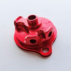 Zeta - Oil Filter Cover - CRF250 04-09, CRF250X 04-19 (Red)