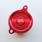 Zeta - Oil Filter Cover - KXF450 06-15, KLX450R 08-15 (Red)