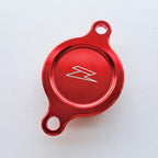 Zeta - Oil Filter Cover - RMZ250 07-24, RMZ450 05-24, RMX450 10-17 (Red)