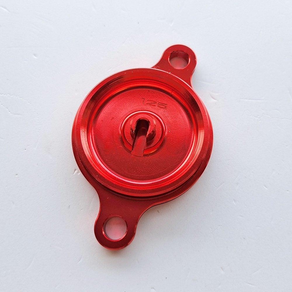 Zeta - Oil Filter Cover - RMZ250 07-24, RMZ450 05-24, RMX450 10-17 (Red)