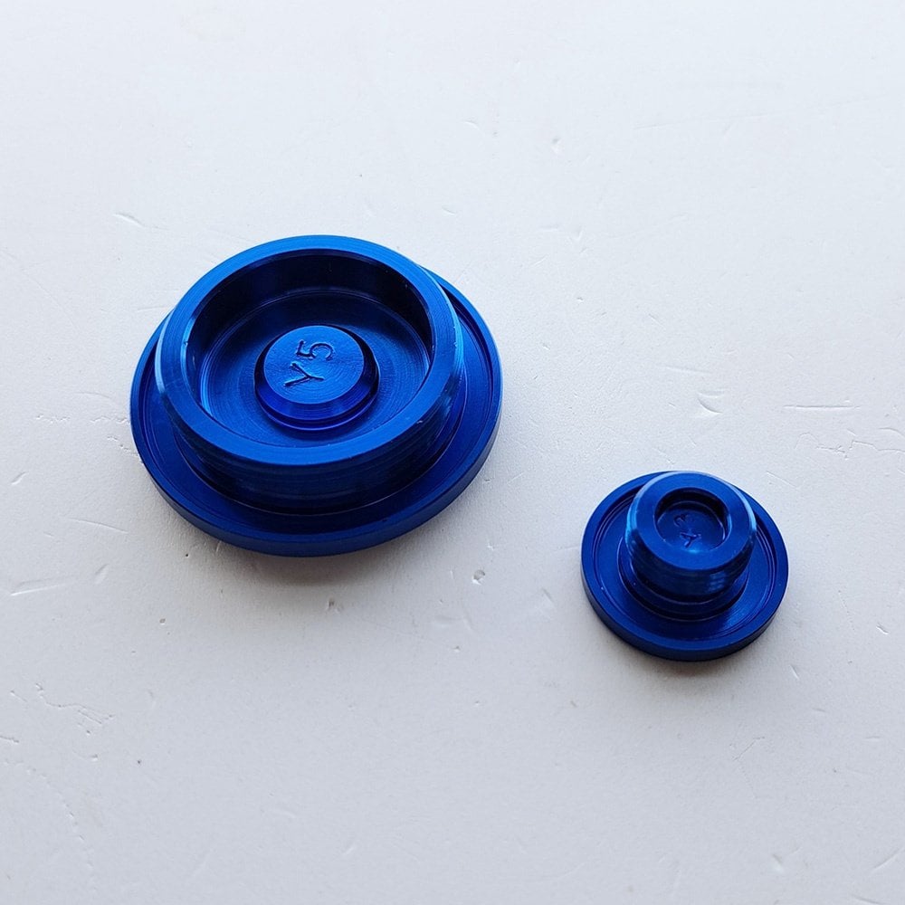 Zeta - Engine Plugs - YZF250 14-23, YZF450 10-22, WRF250 15-23, YZF250X 15-23, YZF450X 16-22 (Blue)