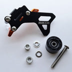 Zeta - Drive Cover w/Case Saver & Roller - KTM SXF250/350 16-22, EXCF250/350 17-23, SX250 17-22, EXC TPi/XC/XC-W TPi 250/300 17-23 (Black/Orange)