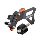Zeta - Drive Cover w/Case Saver & Roller - KTM SX125/150 16-22, EXC/XC-W125/150 17-22 (Black/Orange)