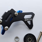 Zeta - Drive Cover w/Case Saver & Roller - Husqvarna FC250/350 16-20, FE/FX250/350 17-20, TC/TE/TX250/300 17-20, TE250i/300i 18-20 (Black/Blue)