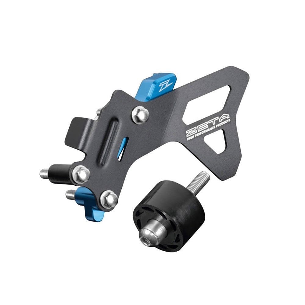 Zeta - Drive Cover w/Case Saver & Roller - Husqvarna TC125 16-22, TE/TX 125-150 17-23 (Black/Blue)
