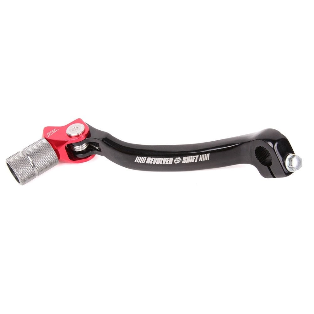 Zeta - Gear Lever - Revolver Adjustable - KXF250 09-24, KXF250XC 21-24 - Black w/Red