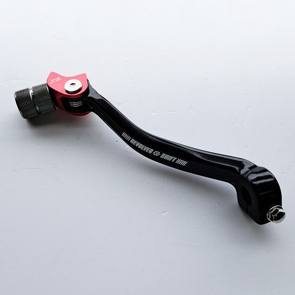 Zeta - Gear Lever - Revolver Adjustable - KXF250 09-24, KXF250XC 21-24 - Black w/Red
