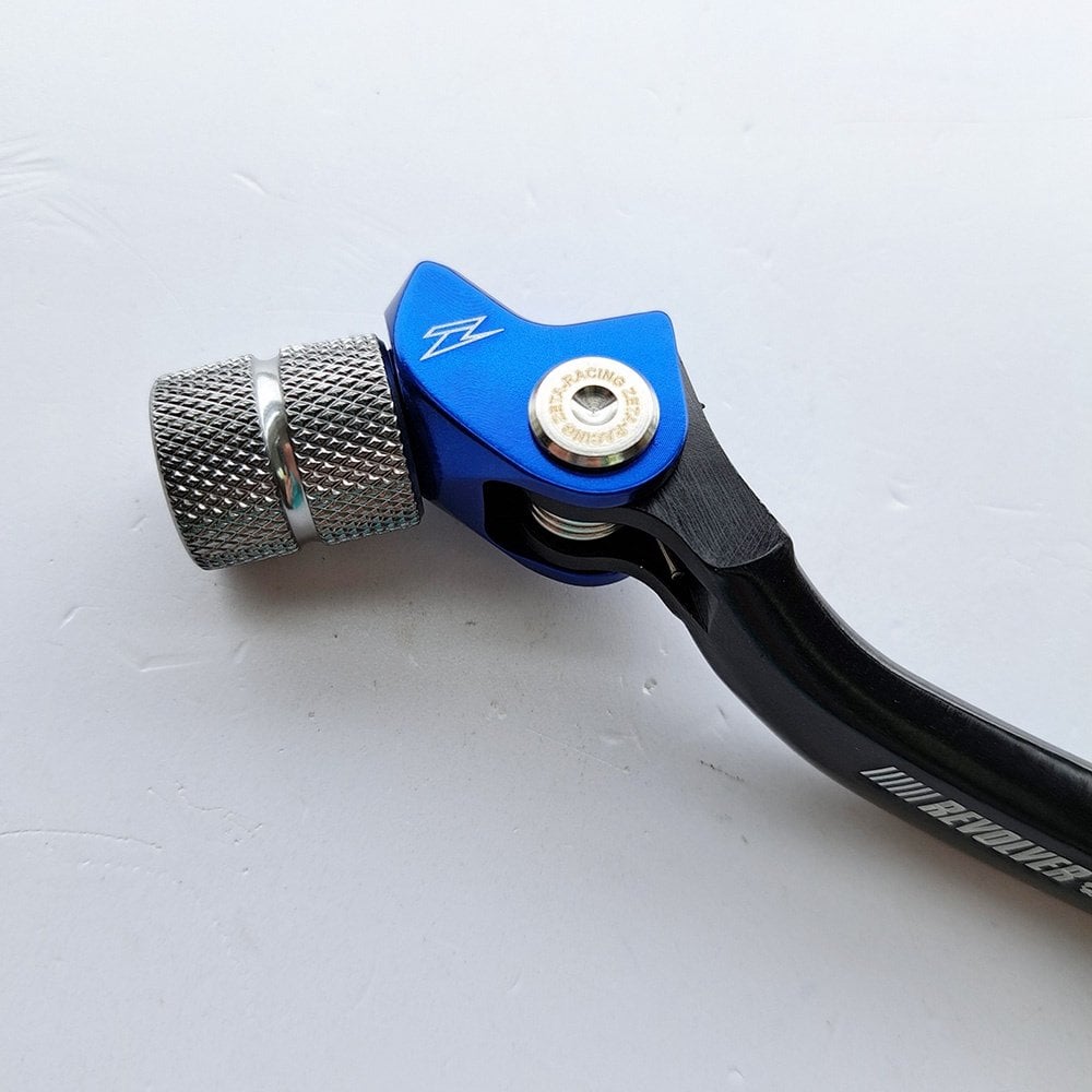 Zeta - Gear Lever - Revolver Adjustable - Husqvarna FC450 16-22, FE450/501 17-23, FX450 17-23 - Black w/Blue