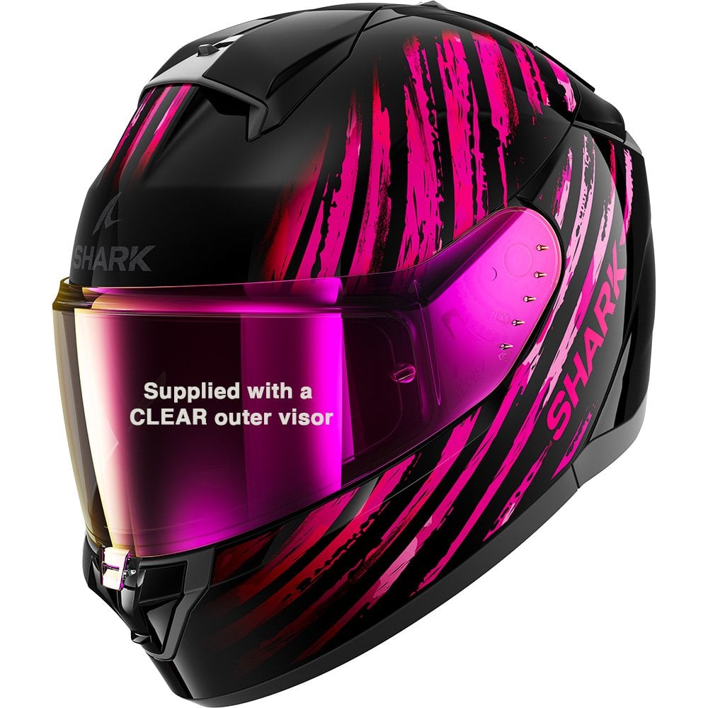 Shark (2025) Helmet - Ridill 2 Assya (Black/Violet/Pink)