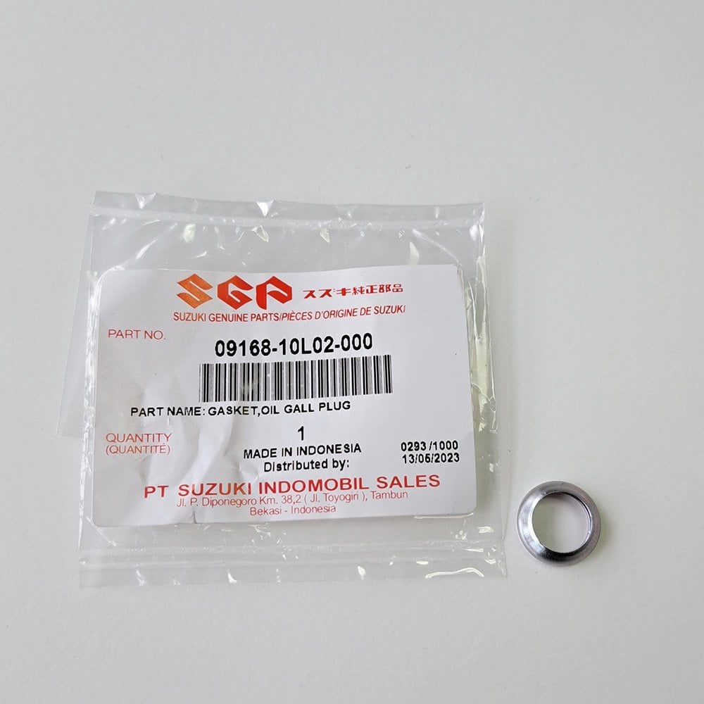 Suzuki Genuine Part - Sump Washer/Gasket (GSX-R125 19-25, GSX-S125 18-25) - 09168-10002-000 (SS 09168-10L02-000)