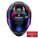 Shark (2025) Helmet - Skwal I3 Hellcat - Black/Purple/Blue (KUB)
