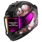 Shark D-Skwal 3 Mayfer Helmet (Matt Black/Pink)