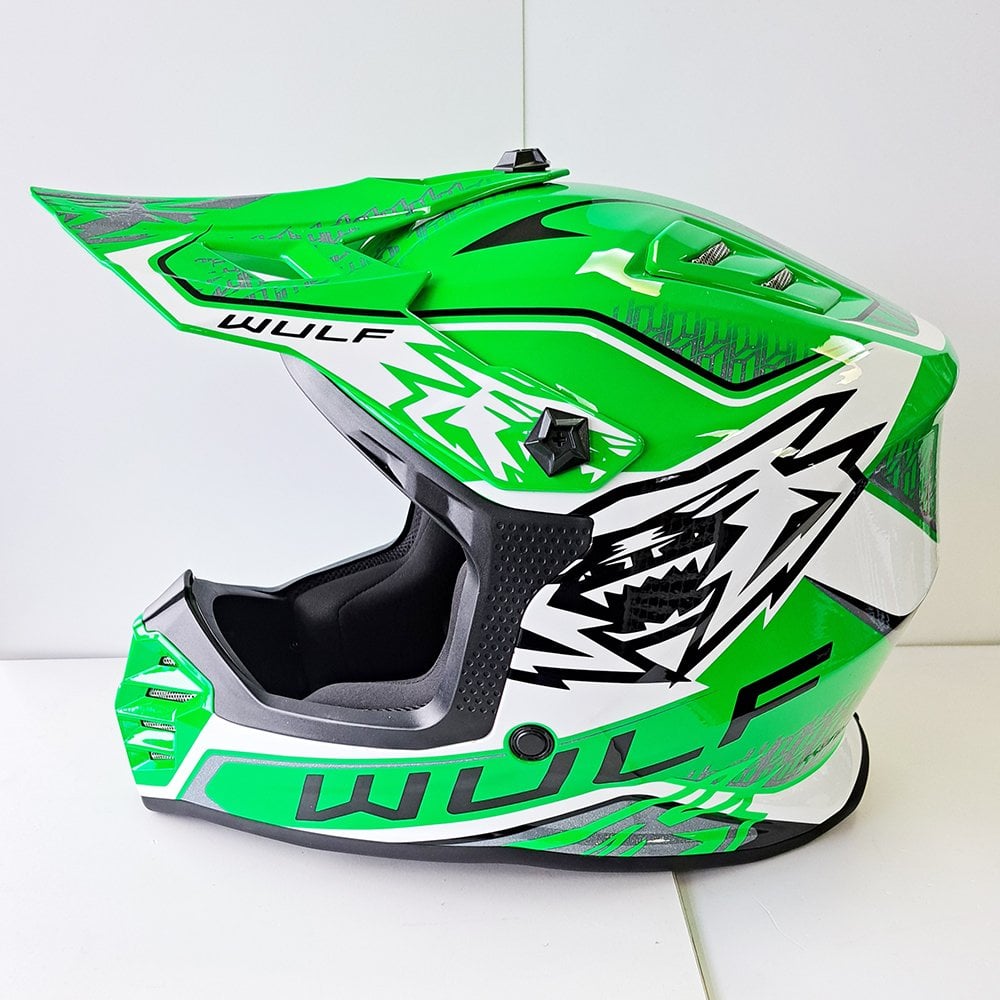 Wulfsport (MX25) Helmet - Youth - AIR-X - Fluo Green