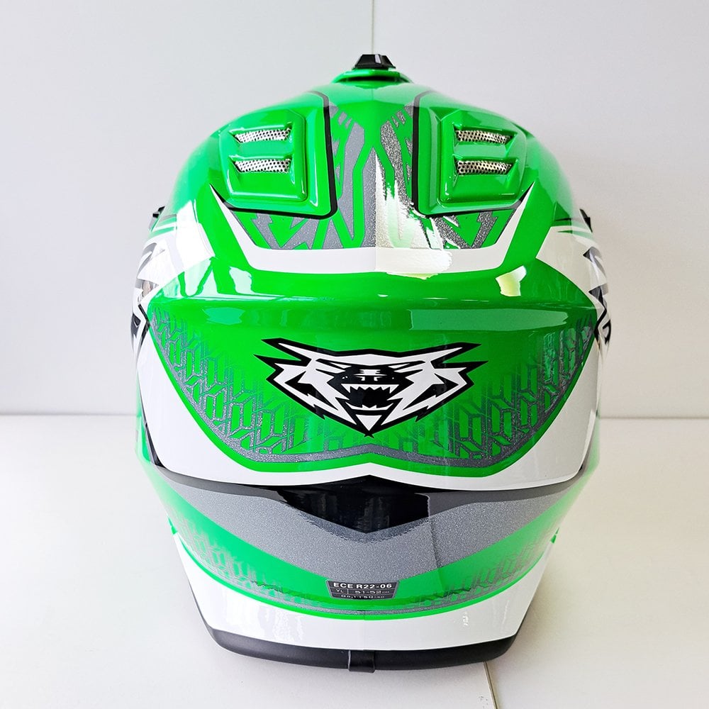 Wulfsport (MX25) Helmet - Youth - AIR-X - Fluo Green