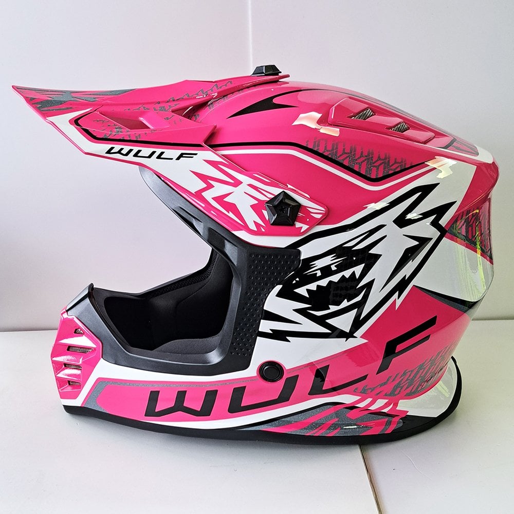 Wulfsport (MX27) Helmet - Youth - AIR-X - Fluo Pink
