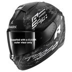 Shark (2025) Helmet - Ridill 2 Molokai - Black/White/Silver (Matte)