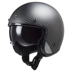 LS2 Motorcycle Open Face  Helmet - OF601 BOB II (Matt Carbon)