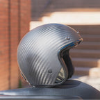 LS2 Motorcycle Open Face  Helmet - OF601 BOB II (Matt Carbon)