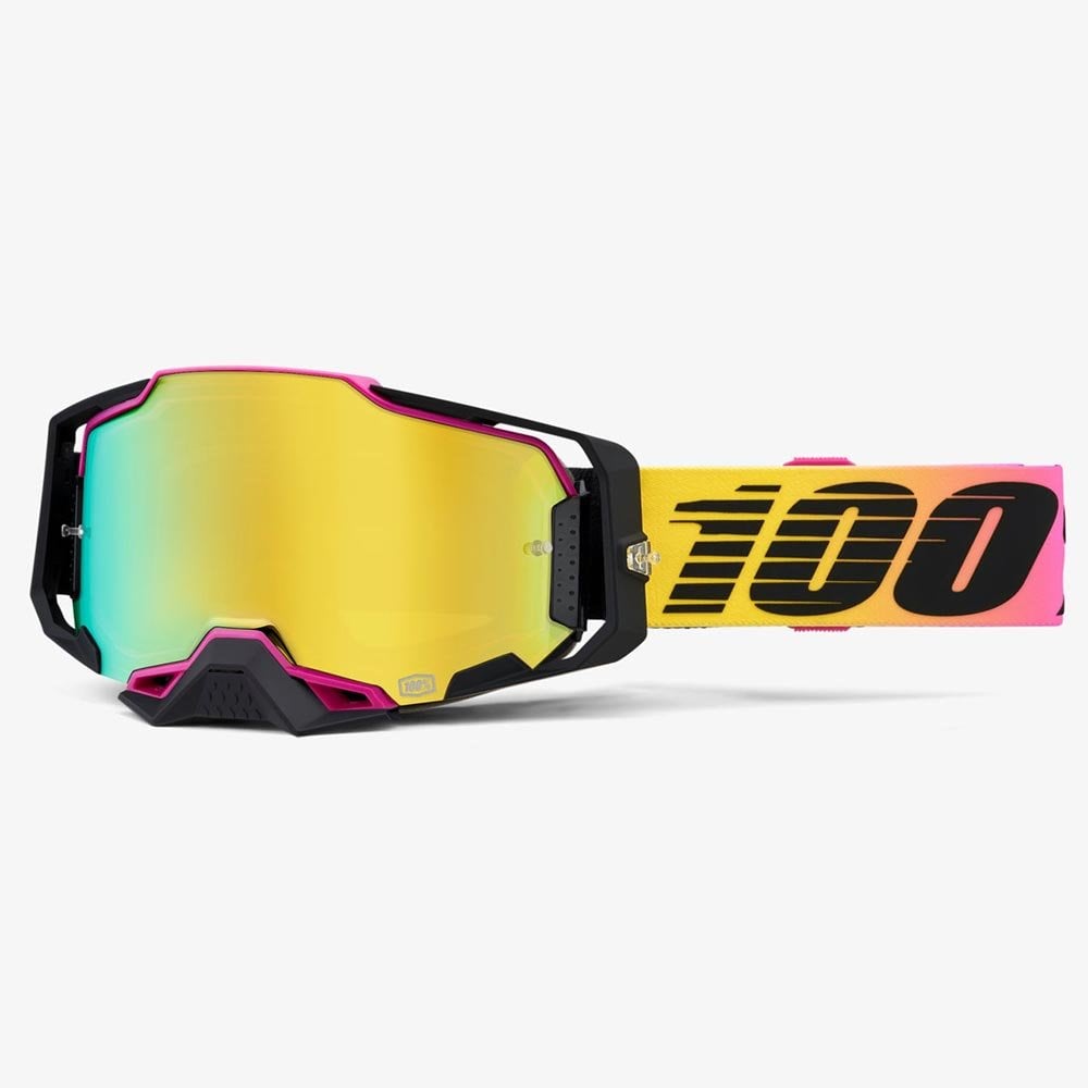 100% MX | MTB Goggles - Armega (91) Gold Iridium Lens