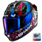 Shark (2025) Helmet - Skwal I3 Hellcat - Black/Purple/Blue (KUB)