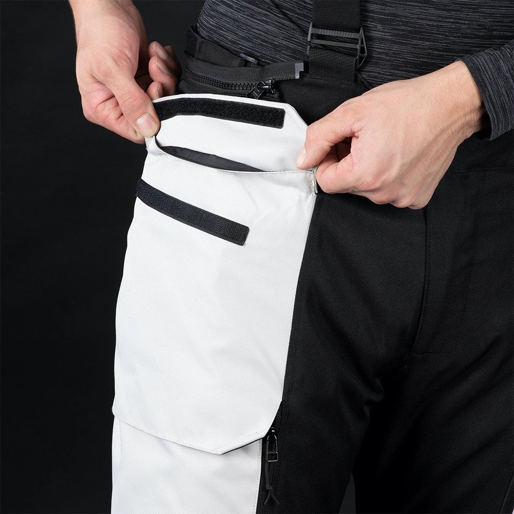 Oxford (SALE) Motorcycle Textile Pant - Rockland (Arctic/Black/Red) *Regular Leg*