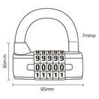 Oxford Security - 5 Digit Combination Padlock (LK102)