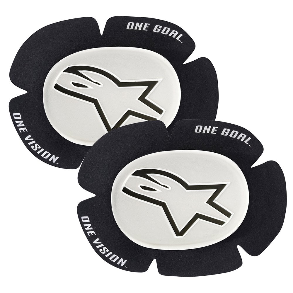 Alpinestars (Spares) Knee Slider - GP Sport Evo (White/Black)