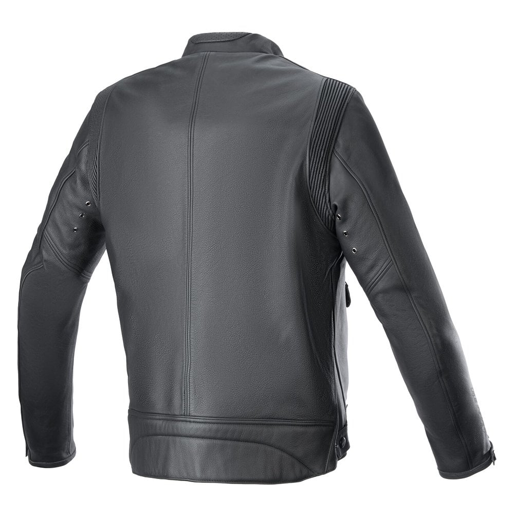 Alpinestars Motorcycle Leather Classic Jacket - Dyno (Black/Ruby Red/ECRU)