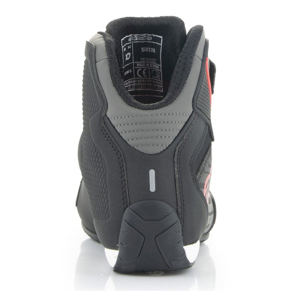 Alpinestars Sektor Motorcycle Riding Shoes (Black/Bright Red)