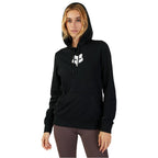 FOX Racing Women's Hoodie - FOX HEAD Fleece Pullover (Black/White)