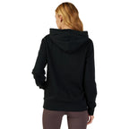 FOX Racing Women's Hoodie - FOX HEAD Fleece Pullover (Black/White)