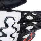 Alpinestars GP Pro R4 Motorcycle Race Leather Gloves (Black/White)