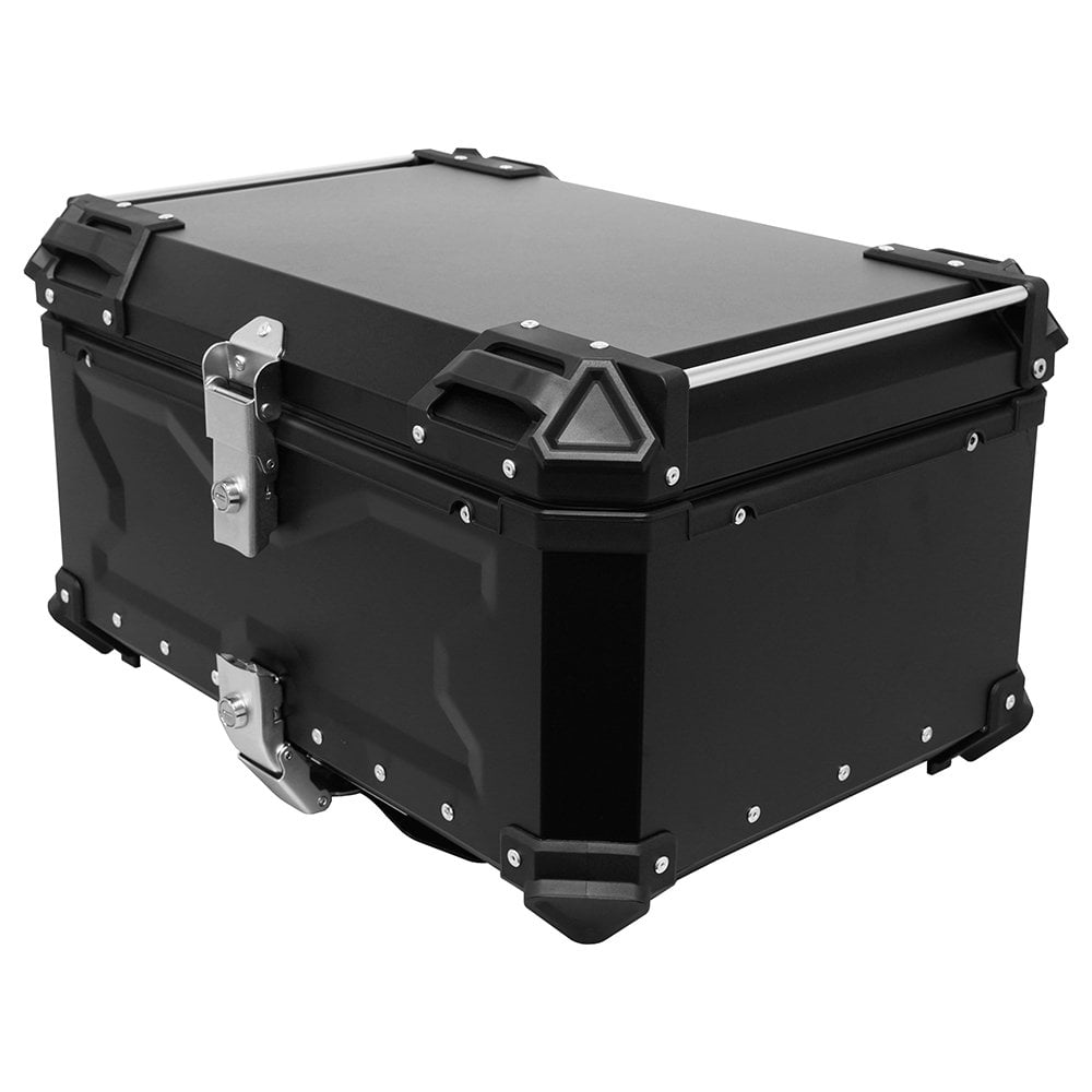 Bike It - Luggage - Aluminium Top Box 65L - Black (With Fitting Plate)