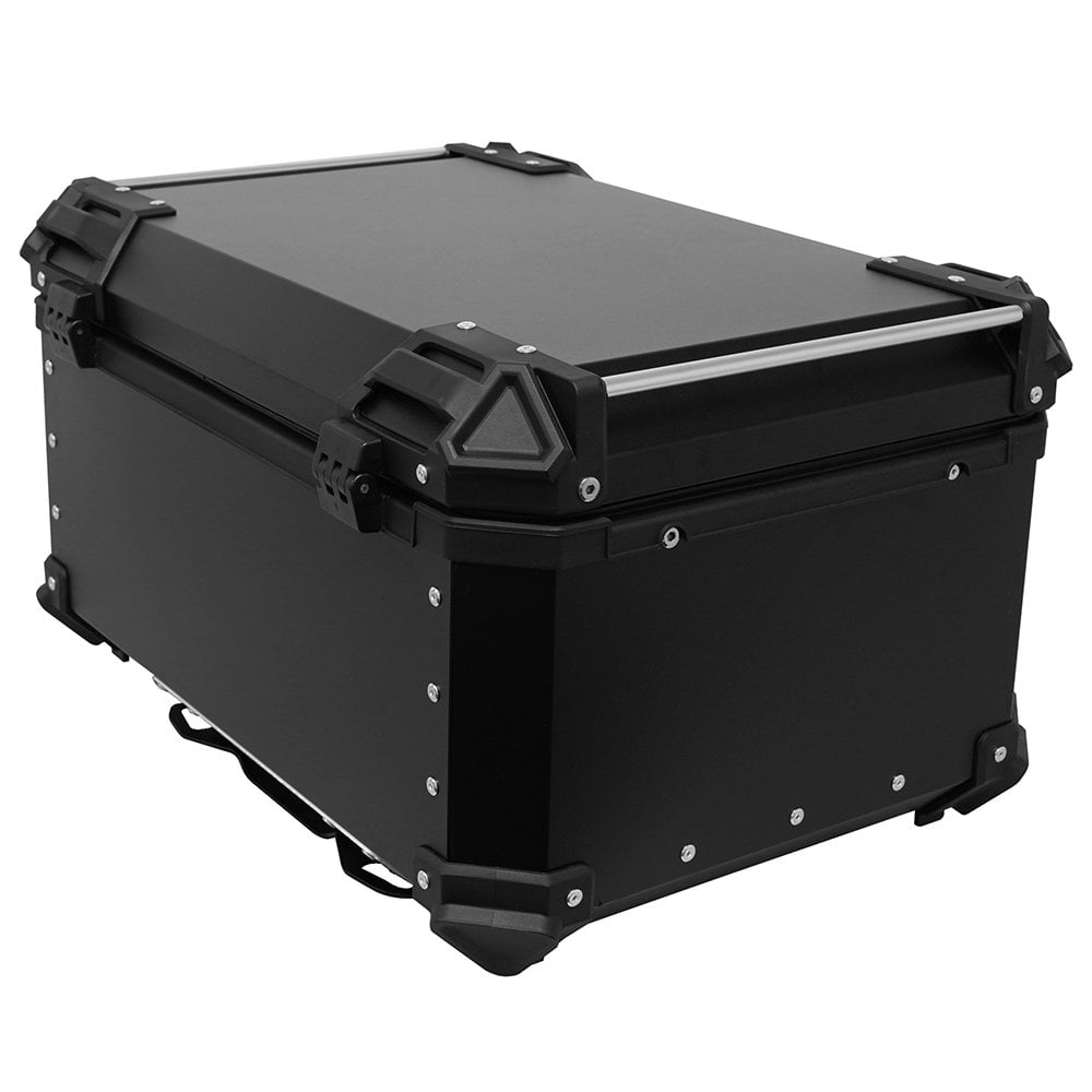 Bike It - Luggage - Aluminium Top Box 65L - Black (With Fitting Plate)