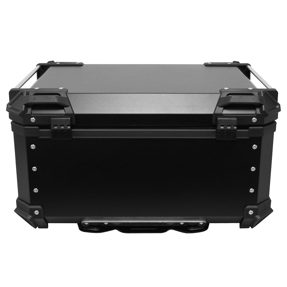 Bike It - Luggage - Aluminium Top Box 65L - Black (With Fitting Plate)