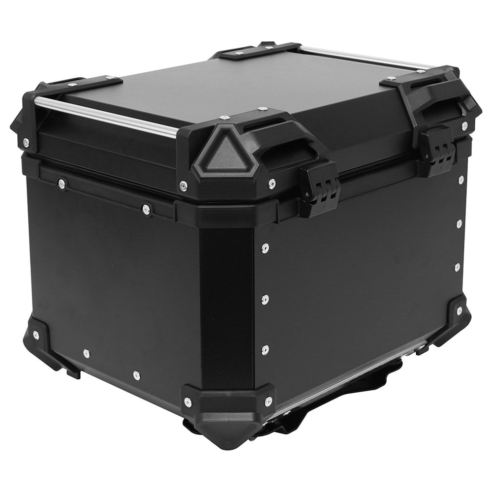 Bike It - Luggage - Aluminium Top Box 45L - Black (With Fitting Plate)