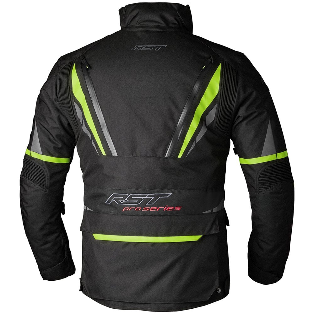 RST (SALE) Jacket, Textile - Paragon 7 CE (Black/Fluo Yellow)