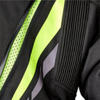 RST (SALE) Jacket, Textile - Paragon 7 CE (Black/Fluo Yellow)