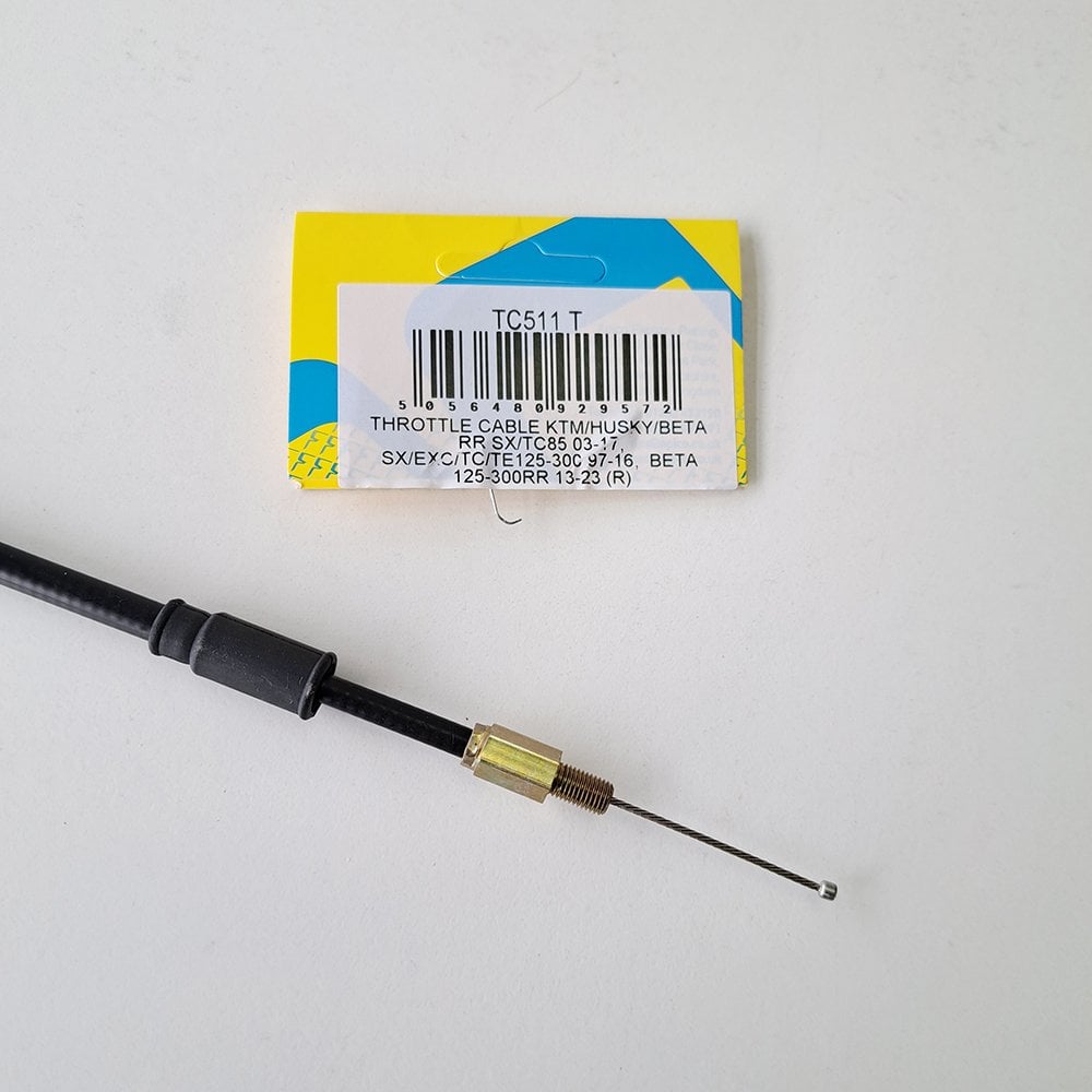 Apico - Cable - Throttle - KTM SX85 03-17, SX 125-300 97-16, EXC 125-300 97-16, Husqvarna TC85 14-17, TC125/250 14-16, TE125-300 13-16, Beta 125RR 18-26, 200RR 19-26, 250/300RR 13-26, 250 X-TRAINER 20-26, 300 X-TRAINER 15-26, RX250-350 21-26